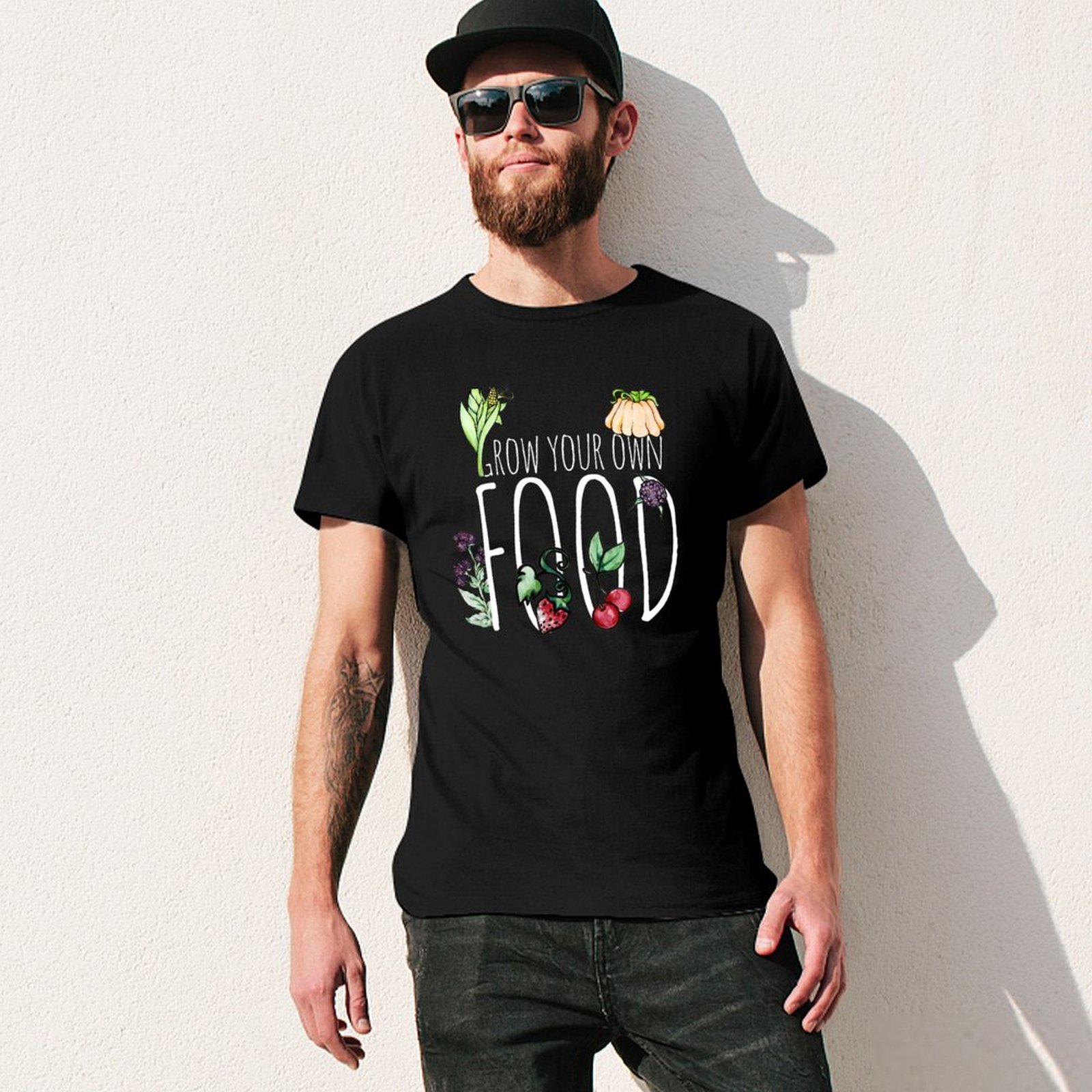 自分だけの食べ物を育てよう！都市農業Tシャツ デイリーカジュ - Urban Farming In China のレビューと価格