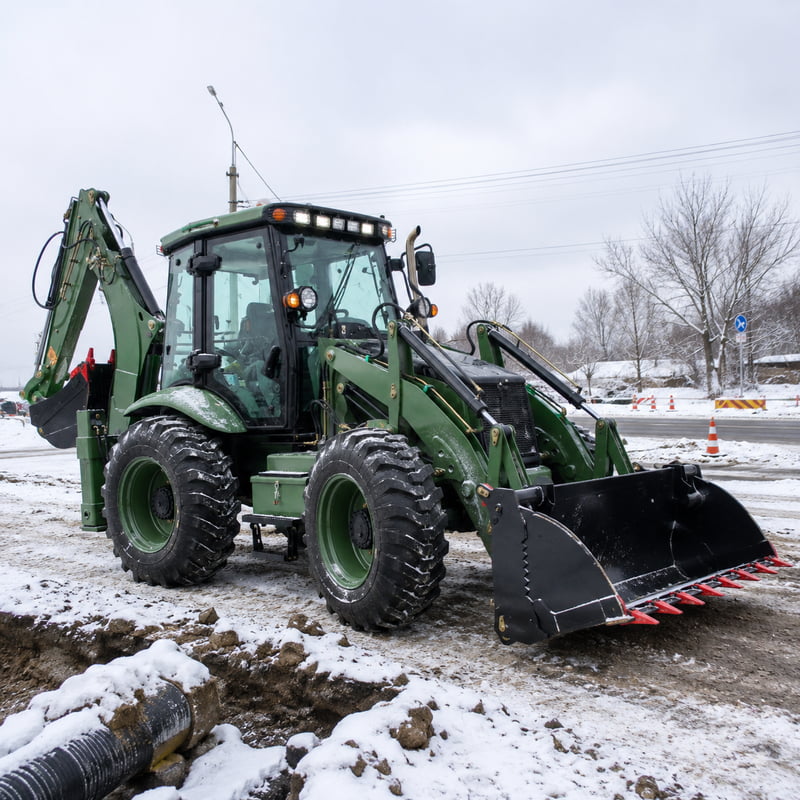 4x4駆動バケットフロントエンドローダーバックホー、多用途カ - Urban Farming In China のレビューと価格