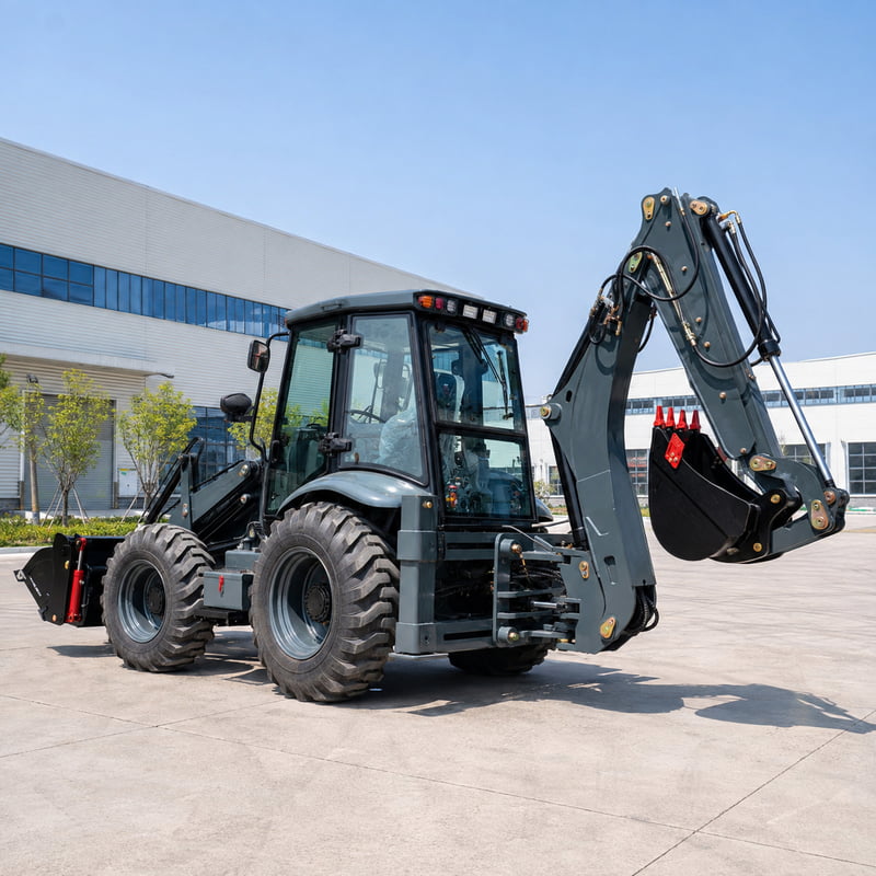 4x4駆動バケットフロントエンドローダーバックホー、多用途カ - Urban Farming In China のレビューと価格